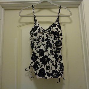 TANKINI TOP BLACK & WHITE BY MERONA M